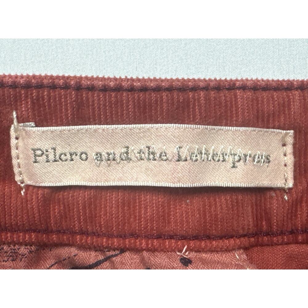 Pilcro & The Letterpress Women's Stet Orange Flare Corduroy Pants - 25 (27x25.5) - Picture 5 of 6